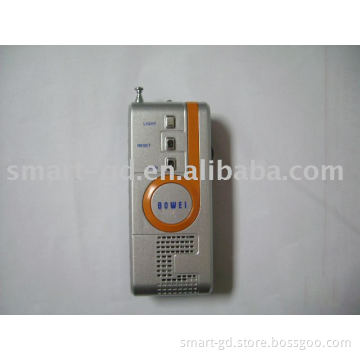 fm auto scan radio with speaker